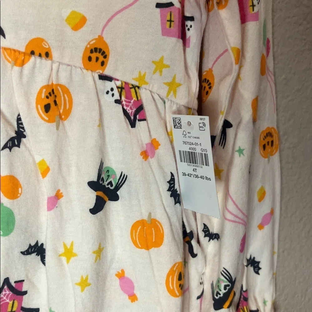 New Old Navy Girl’s Halloween Witch Print Dress Size 4T NWT